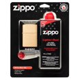 thumbnail image 2 of Kit todo en uno más ligero Zippo de latón cepillado a prueba de viento, 2 of 5