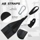 thumbnail image 2 of Correas abdominales colgantes para bar de dominadas, gimnasio, entrenamiento, color negro, 2 of 6