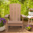 thumbnail image 6 of Cozyhom Big Easy Outdoor Wooden Adirondack Chair, Adirondack Patio Chairs, Weather Resistant For Patio Deck Garden Backyard, Brown, 6 of 10