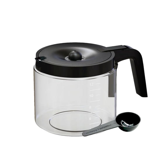 Replacement 12 Cups Glass Coffee Carafe for Keurig K-Duo 5100 Coffee Maker, Heat Resistant High Borosilicate Glass