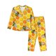 thumbnail image 1 of Fotbe Honeycombs Conjunto de Pijama de Manga Larga para Mujer con Estampado, Ropa de Dormir de 2 Piezas, Conjunto de Casa Suave y Cómodo con Bolsillos-Medium, 1 of 7