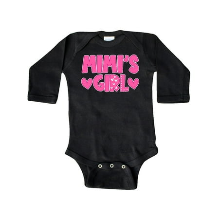 

Inktastic Mimi s Girl Pink with Hearts Gift Baby Girl Long Sleeve Bodysuit