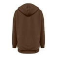 thumbnail image 5 of MeetoTime Veste Sweat à Manches Longues pour Femmes Automne Tendance Décontractée à Capuche Zippée avec Poches, 5 of 5