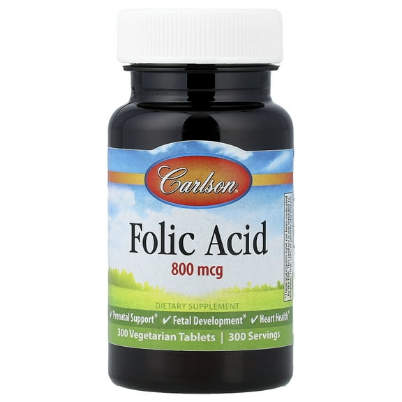 Carlson Laboratories Folic Acid 800 Mcg 300 Tablet