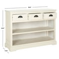 thumbnail image 4 of SAFAVIEH Prudence Bookshelf Storage Unit w/ 3 Drawers, White, 4 of 6
