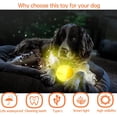 thumbnail image 2 of LaRoo LED Dog Ball, Dog Toys Silicon Glowing LED Dog Ball with USB Rechargeable Glow in The Dark Dog Ball Teeth Cleaner Training Ball(White), 2 of 5