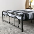 thumbnail image 2 of VECELO 3-Piece Bedroom Sets Metal Bed Frame and 2 Nightstand, 2 of 8