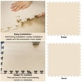 thumbnail image 4 of Tapete de rompecabezas Hiwhy, 9 fichas con 18 bordes, color beige, 4 of 6