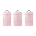 thumbnail image 2 of Metal Kitchen Canister Set Coffee Tea Sugar Tins Containers Food Storage Jars Bottles 1200ml Capacity, 2 of 9