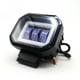 thumbnail image 4 of Faro Para Moto Rasen Auxiliar Led Con Lupa Cuadrado Con 3 Led Ojo De Angel Con Luz Blanca Fija Y Estrobo  azul, 4 of 6