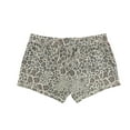thumbnail image 2 of P.J. Salvage Womens Cheetah & Red Stipes Pajama Shorts, Beige, Medium, 2 of 2