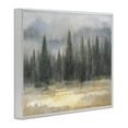 thumbnail image 2 of Abstract Blurred Pine Tree Forest Landscape White Framed Giclee Art, 20 x 16, 2 of 7