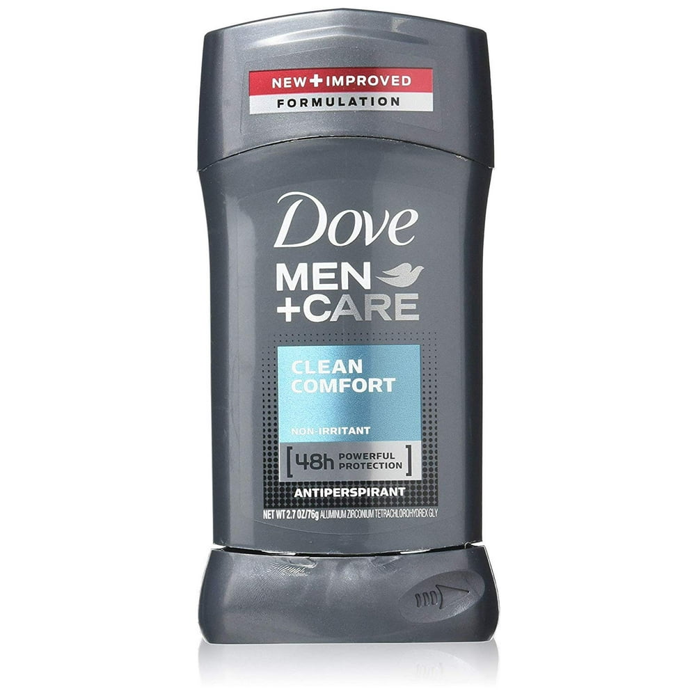 Dove Men+Care Antiperspirant Deodorant Stick Clean Comfort 2.7 oz (Pack