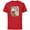 Red, variant on The Aristocats Bonjour - Short Sleeve Cotton T-Shirt for Adults - Customized-White