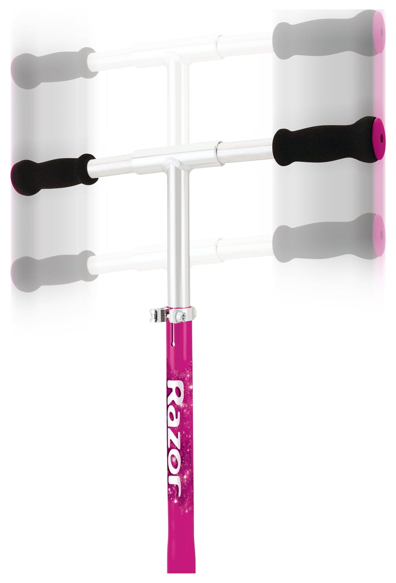 Razor A5 Lux Kick Scooter - Pink - Large 8" Wheels, Foldable,  Lightweight for Riders up to 220 lb