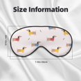 thumbnail image 4 of Uemuo Dachshund Dog Puppy Pattern Sleep Eye Mask - Light Blocking Sleep Mask Blocking Out Light Perfectly, Soft and Comfortable Night Eye Mask, Eye Blinder, 4 of 7