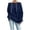 Navy, variant on Womens Off Shoulder Sweatshirt Long Sleeve Drop Shoulder Oversized Pullover Top Casual Loose Drawstring Fall Outfits