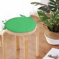thumbnail image 6 of Mohdy 15" Washable Chair Pad,indoor/Outdoor Chair Pads,Round Seat Chair Pad,Round Cushions for Outdoor Furniture,Small Soft Sponge Seat Cushion,anti Slip Round Stool Cushion,Green with Ties, 6 of 7