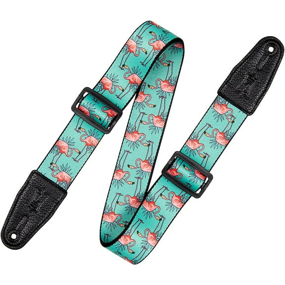 Levy's MPD2-121 Polyester Guitar Strap Flamingos