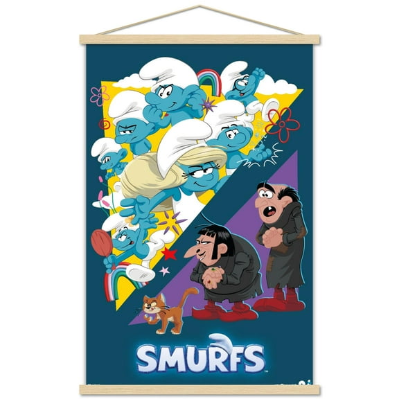 Smurfs (2025) - Group Wall Poster with Magnetic Frame, 22.375" x 34"