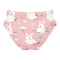 thumbnail image 2 of Women's Underwear Easter Bunnies and Flowers Hipster Panties Underwear for women, Large, 2 of 9