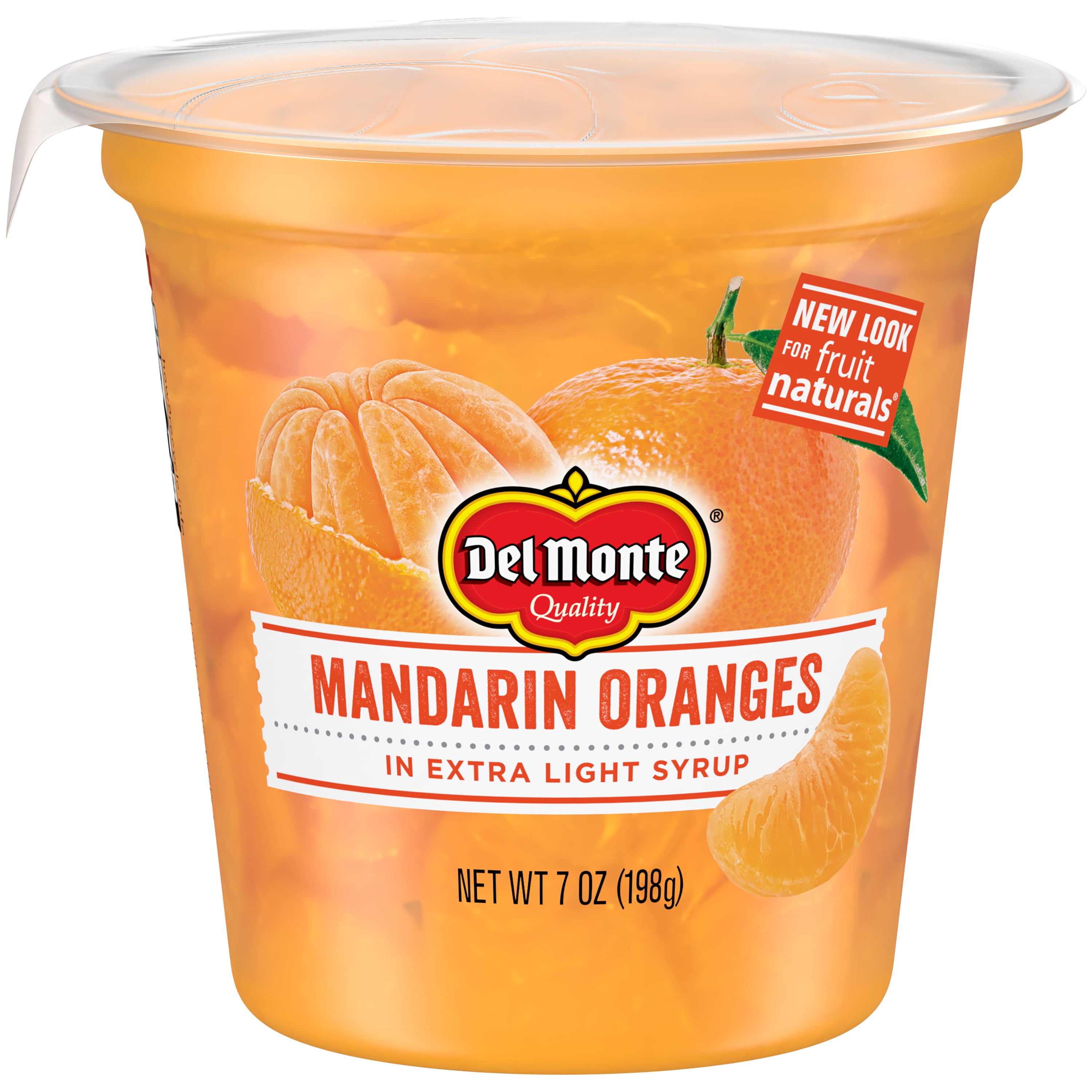 Del Monte Mandarin Oranges Fruit Cups, 7 oz Cup
