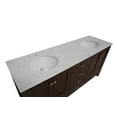 thumbnail image 4 of Horizon 72" Double Bathroom Vanity with Chocolate Cabinet and Engineered Carrara Top, 4 of 5