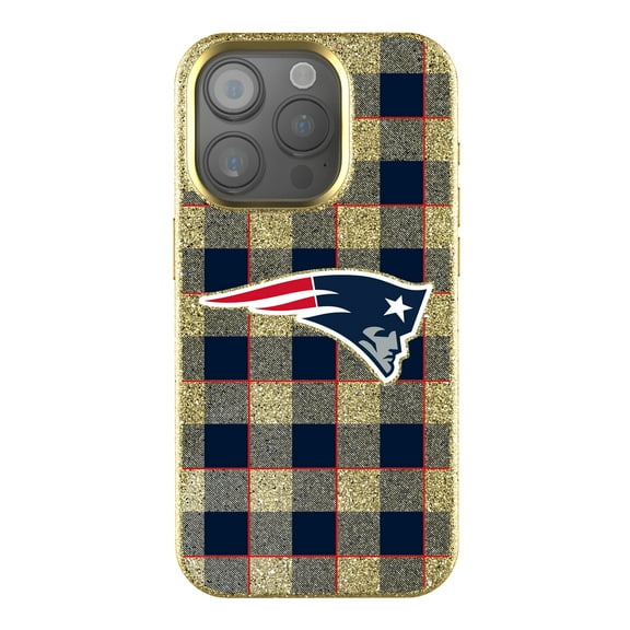 Keyscaper New England Patriots Plaid Bling iPhone Case