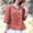 Brown, variant on Drovellove Women's Oversized V Neck Hooded 3/4 Length Sleeve Tee - Casual Cotton Linen Top for Summer Outings