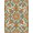 Orange Green, Pattern 1, variant on ODIKA Bathroom Symmetrical Flower Motif Muted Transitional Vintage Pet Friendly & Kids Safe Play for Playroom, Bedroom, Reading Nook