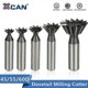 thumbnail image 1 of XCAN Dovetail Milling Cutter 45 55 60 Degrees CNC Router Bit Straight Shank HSS End Mill, 1 of 5