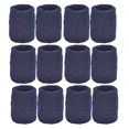 thumbnail image 1 of Pulseras deportivas Tourna, 12 unidades, color azul marino, 7,5 cm, 1 of 4