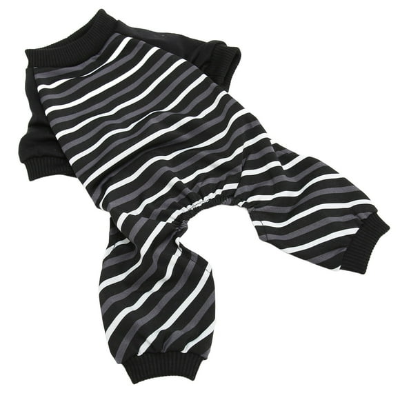 Pijamas para Perros, cálidos, cómodos, elásticos, 4 Patas, Pijamas para Perros a Rayas, para Perros pequeños, Gatos Que duermen L