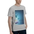 thumbnail image 2 of Bingfone Butterflies And Waterlily In Water Men'S Loose Fit Short-Sleeve Pocket T-Shirt, 2 of 7
