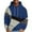 Blue, variant on Mens Hooded Sweatshirts Color Block Casual Pullover Long Sleeve Hoodie With Pocket Sweatshirts