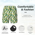 thumbnail image 3 of Fuzoiu Banana Tree Leaves Print Men's Swim Shorts,Quick-Dry Double-Layer Swim Trunks,Board Trunks,Beach Shorts Swimwear Bathing Suits-X-Large, 3 of 6