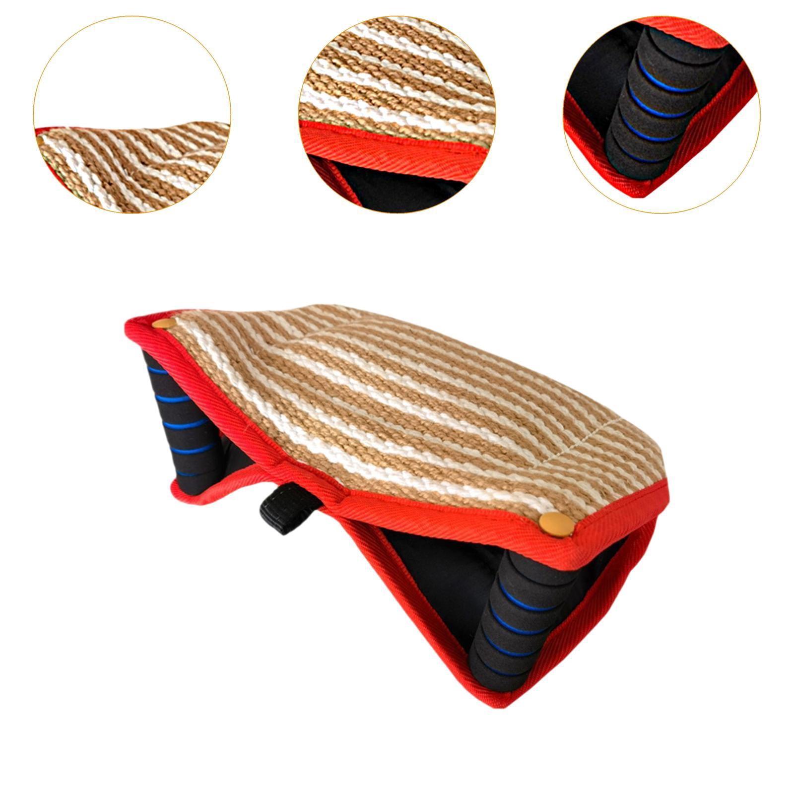 Bvdfgk Dog Bite Pillow Dog Training Biting Sleeves Interactive Toy Sturdy Portable Bite red