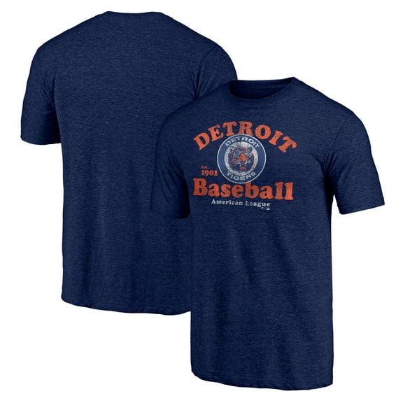 Men's Navy Detroit Tigers Our Game Tri-Blend T-Shirt