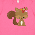 thumbnail image 4 of Inktastic Cute Squirrel, Squirrel With Flowers, Fluffy Tail Boys or Girls Baby T-Shirt, 4 of 5