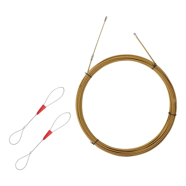 Dispositivo de enhebrado de cables, dispositivo de tracción de cuerda multifunción con resorte para instalación de cableado, pared eléctrica , 5m