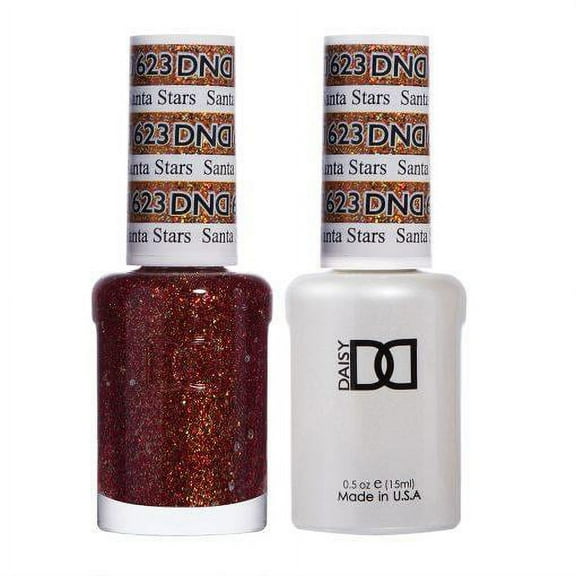 DND 623 Santa Stars Gel & Matching Polish Set - DND Gel & Lacquer