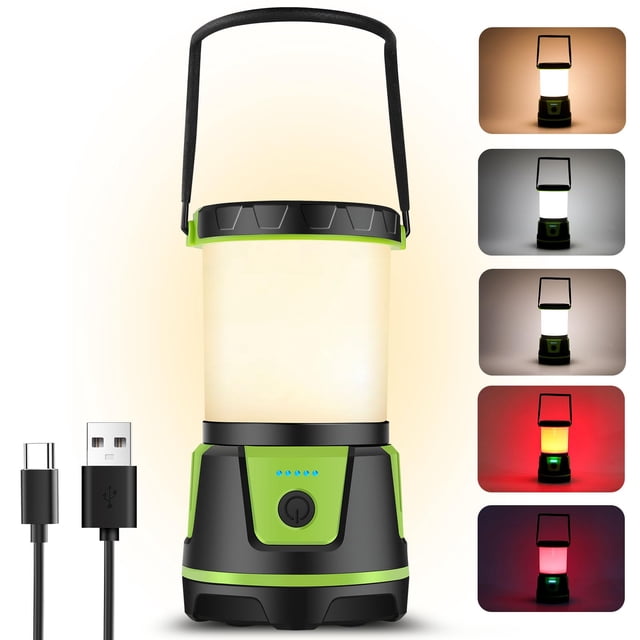 Farol de camping Cullaby recargable de 3000 lúmenes, IP54, 7500 mAh