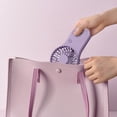 thumbnail image 3 of Foldable Handheld Mini Fan with Hook USB Rechargeable 2-in-1 Desktop & Portable Personal Cooling Fan for Travel Commute Outdoor, Portable Electric Fans,White, 3 of 8
