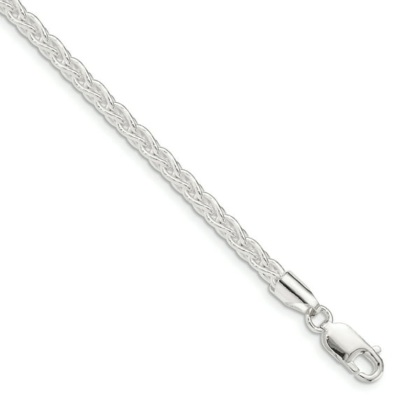 Primal Silver Sterling Silver 3.7mm Round Spiga Chain