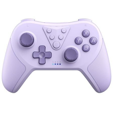 BROUJOY Switch Controller, Wireless Switch Pro Controller Compatible with Nintendo Switch/Lite/OLED, with Joystick,Wake-up,Dual Turbo Vibration - Purple