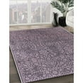 thumbnail image 3 of Ahgly Company Machine Washable Indoor Square Industrial Modern Pastel Violet Purple Area Rugs, 4' Square, 3 of 7