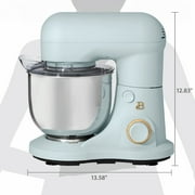 Beautiful 3.5 Qt Tilt-Head Stand Mixer with Flat Beater, Dough Hook & Balloon Whisk, Hydrangea by Drew Barrymore