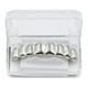 thumbnail image 3 of Juego de parrillas de boca e inferior personalizadas de 8 dientes Joker Plata Zulema Parrillas chapadas en oro de 18 quilates, 3 of 8