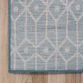 thumbnail image 4 of Unique Loom Matrix Trellis Collection Area Rug - Diamonds (5' 3" Square Blue/Light Blue), 4 of 6