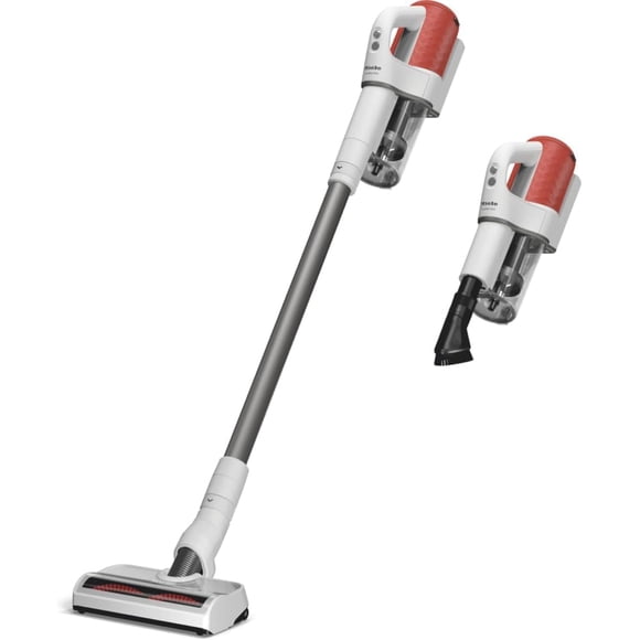 Miele Duoflex HX1 Vacuum Cleaner, Cordless and Bagless Multi-Use Flexible Stick Vacuum with Attachable MultiFloor Brush, in Brilliant White/Space Grey/Terra Red - 5 Year Warranty